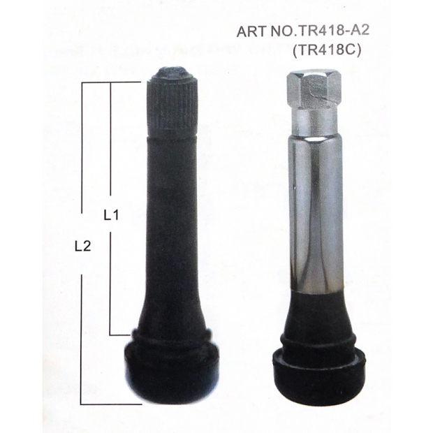 TR418 氣車用汽車用氣門嘴 TR418 Passenger car Tire Valves
