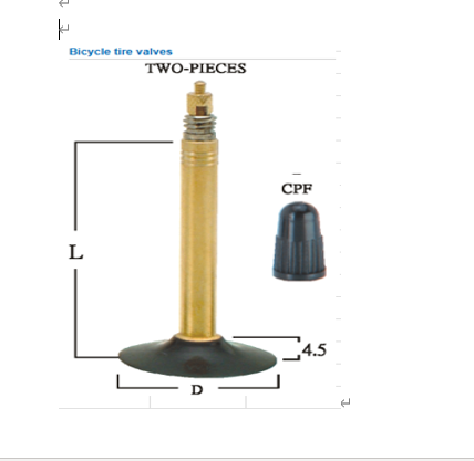 自行車用氣門嘴Bicycle Tire  Valves TWO-PIECES WG22系列